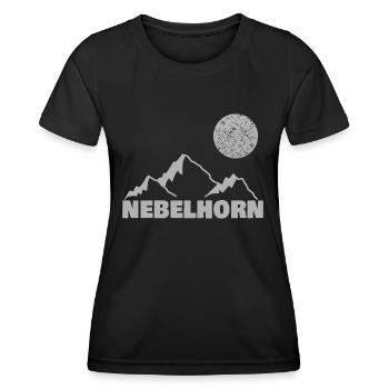 Bergsteigen für Kopie Klettern Bergsport - Frauen Funktions-T-Shirt - Schwarz - Vorne - AI Model Female 172 light (172cm)