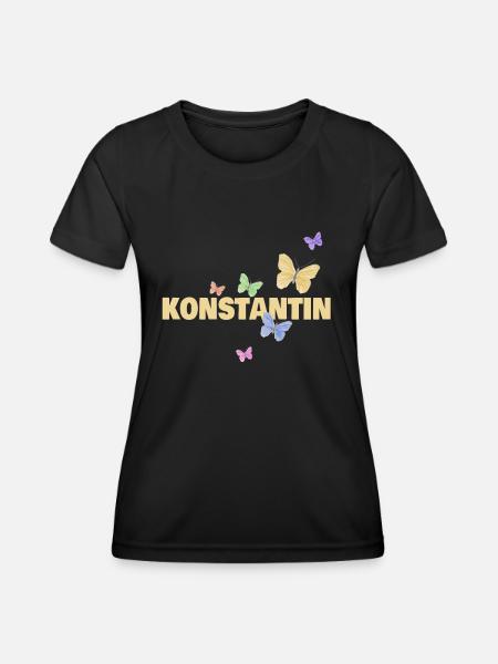 Konstantin Konstantin - Frauen Funktions-T-Shirt - Schwarz