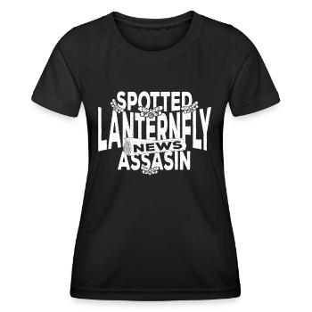 Lanterne tachetée volant cadeau - T-shirt sport Femme - noir - Devant - AI Model Female 172 light (172cm)