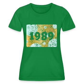 1989 1989 - T-shirt sport Femme - vert - Devant - AI Model Female 172 dark (172cm)