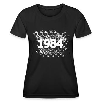 1984 - Frauen Funktions-T-Shirt - Schwarz - Vorne - AI Model Female 172 light (172cm)