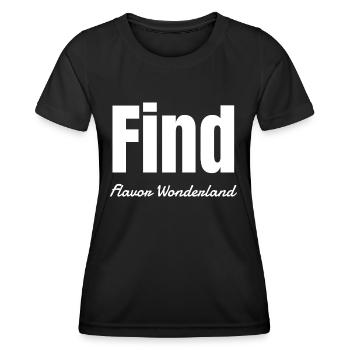 Une cuisine magique présente des découvertes passionnantes - T-shirt sport Femme - noir - Devant - AI Model Female 172 light (172cm)