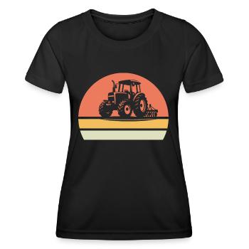 Traktoren Traktoren Traktoren - Frauen Funktions-T-Shirt - Schwarz - Vorne - AI Model Female 172 light (172cm)