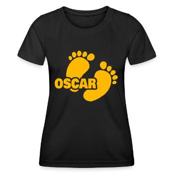 Geschenk für Oscar - Frauen Funktions-T-Shirt - Schwarz - Vorne - AI Model Female 172 light (172cm)