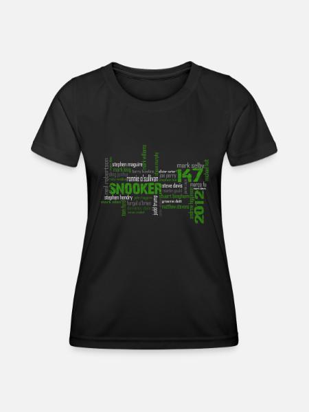 snooker matrix reloaded - Frauen Funktions-T-Shirt - Schwarz