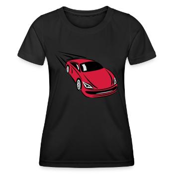 Race car quickly cool - Women's Functional T-Shirt - black - Front - AI Model Female 172 light (172cm)