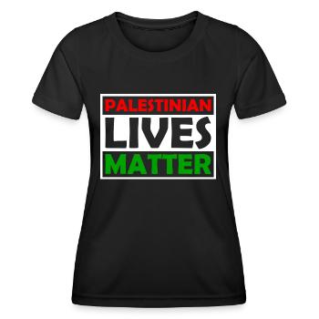 Palestinian Lives Matter - Palestine - Palestina - Women's Functional T-Shirt - black - Front - AI Model Female 172 light (172cm)