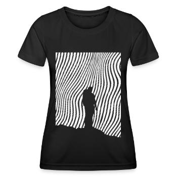 Randonneurs - (2) - T-shirt sport Femme - noir - Devant - AI Model Female 172 light (172cm)