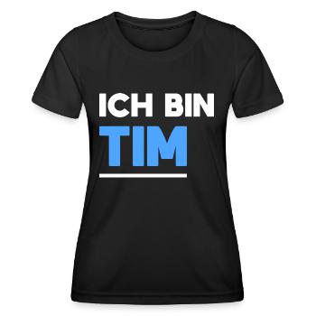 Tim Name Spruch für stolze Tims - Frauen Funktions-T-Shirt - Schwarz - Vorne - AI Model Female 172 light (172cm)