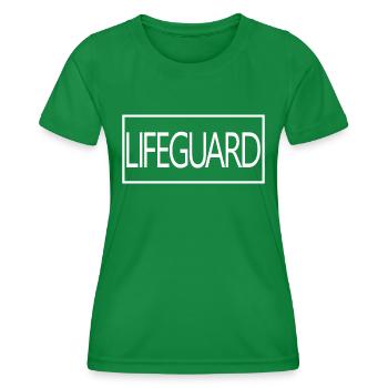 Lifeguard Proud Graduated Lifeguard Student - Women's Functional T-Shirt - kelly green - Front - AI Model Female 172 dark (172cm)