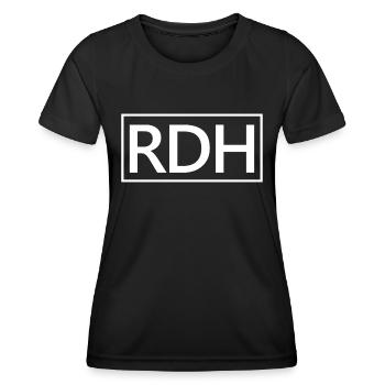 Geschenk von RDH Proud Registered Dental Hygienist - Frauen Funktions-T-Shirt - Schwarz - Vorne - AI Model Female 172 light (172cm)