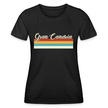 Gran Canaria - Kanaren - Spanien Kanarische Insel - Frauen Funktions-T-Shirt - Schwarz - Vorne - AI Model Female 172 light (172cm)