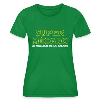 Super mecano - T-shirt sport Femme - vert - Devant - AI Model Female 172 dark (172cm)