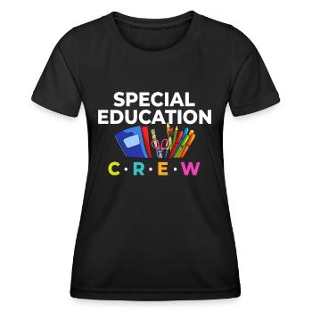 Special education Special education Promoting special needs - Women's Functional T-Shirt - black - Front - AI Model Female 172 light (172cm)