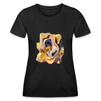 .3D - Women's Functional T-Shirt - black - Front - AI Model Female 172 light (172cm)