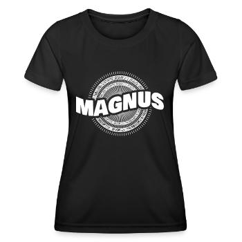 Geschenk für Magnus - Frauen Funktions-T-Shirt - Schwarz - Vorne - AI Model Female 172 light (172cm)
