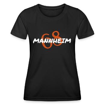 Mannheim Monnem Mannheimat - Women's Functional T-Shirt - black - Front - AI Model Female 172 light (172cm)