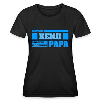 First name Kenji - Women's Functional T-Shirt - black - Front - AI Model Female 172 light (172cm)