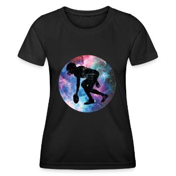 American Football Players - Women's Functional T-Shirt - black - Front - AI Model Female 172 light (172cm)