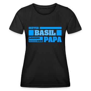 Basil as a given name - Women's Functional T-Shirt - black - Front - AI Model Female 172 light (172cm)