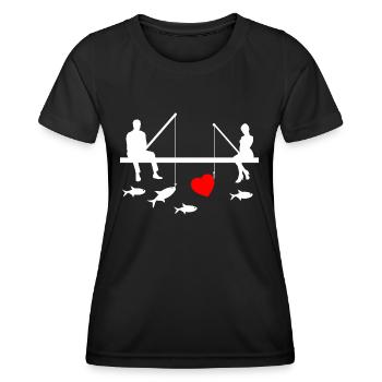 Angling - Women's Functional T-Shirt - black - Front - AI Model Female 172 light (172cm)