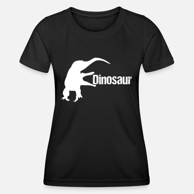 Dinosaur Lizard - Dino - Women's Functional T-Shirt - black