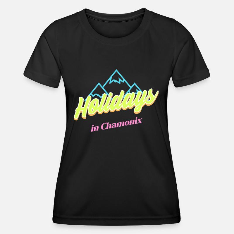 80's Hliday in Chamonix - Women's Functional T-Shirt - black