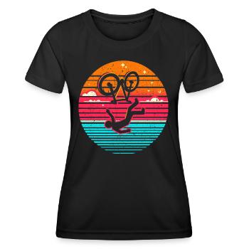 Funny gift for clumsy - Women's Functional T-Shirt - black - Front - AI Model Female 172 light (172cm)