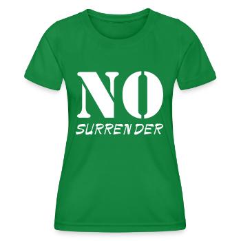 Pas de capitulation - T-shirt sport Femme - vert - Devant - AI Model Female 172 dark (172cm)