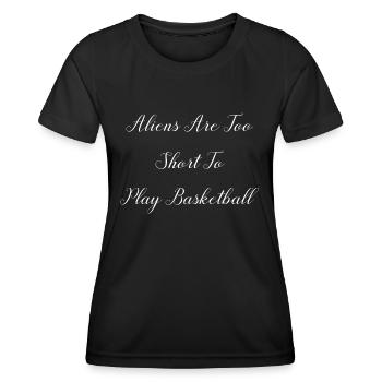 symbole de paix enfant bday citation drôles dictons amour - T-shirt sport Femme - noir - Devant - AI Model Female 172 light (172cm)