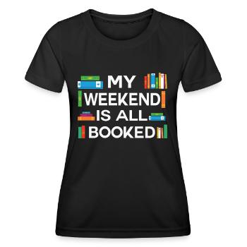 My Book smells Better than your Tablet - Frauen Funktions-T-Shirt - Schwarz - Vorne - AI Model Female 172 light (172cm)