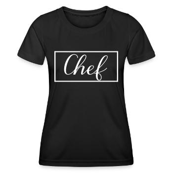 Chef Proud Graduated Chef Culinary Art Student - Women's Functional T-Shirt - black - Front - AI Model Female 172 light (172cm)