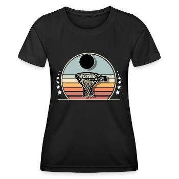 Basketball Basketballer - Frauen Funktions-T-Shirt - Schwarz - Vorne - AI Model Female 172 light (172cm)