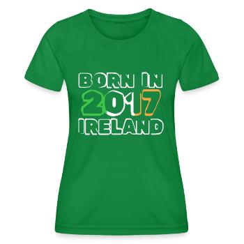 Ireland 2017 - Women's Functional T-Shirt - kelly green - Front - AI Model Female 172 dark (172cm)