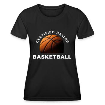 Certified Baller - Women's Functional T-Shirt - black - Front - AI Model Female 172 light (172cm)