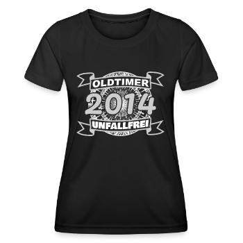 Oldtimer 2014 - Frauen Funktions-T-Shirt - Schwarz - Vorne - AI Model Female 172 light (172cm)