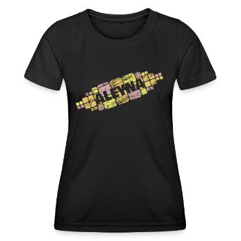 Maman Aleyna - T-shirt sport Femme - noir - Devant - AI Model Female 172 light (172cm)