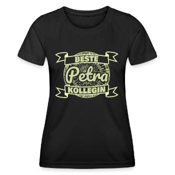 Geschenk für Petra - Frauen Funktions-T-Shirt - Schwarz - Vorne - AI Model Female 172 light (172cm)