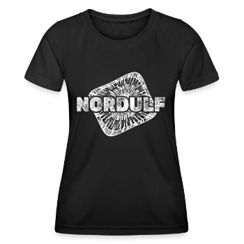 Geburt Nordulf - Frauen Funktions-T-Shirt - Schwarz - Vorne - AI Model Female 172 light (172cm)