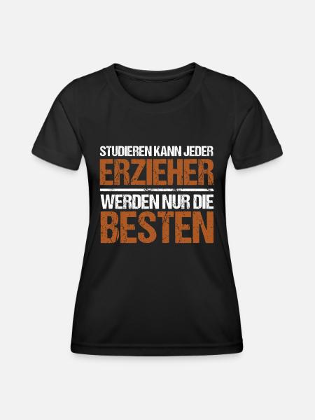 Anyone can study - Educator Edition - Women's Functional T-Shirt - black