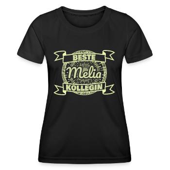 Melia as a colleague - Women's Functional T-Shirt - black - Front - AI Model Female 172 light (172cm)