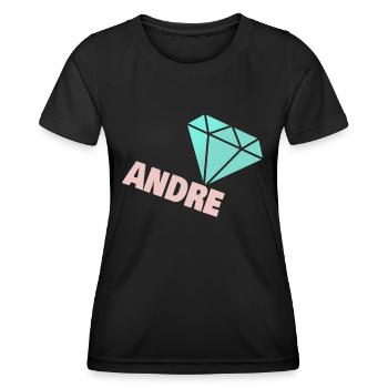 Gift for Andre - Women's Functional T-Shirt - black - Front - AI Model Female 172 light (172cm)