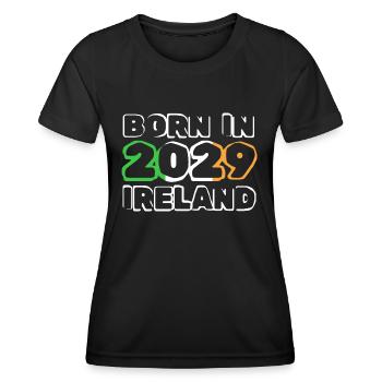 2029 - Frauen Funktions-T-Shirt - Schwarz - Vorne - AI Model Female 172 light (172cm)