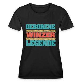 Geschenk für Winzer - Frauen Funktions-T-Shirt - Schwarz - Vorne - AI Model Female 172 light (172cm)