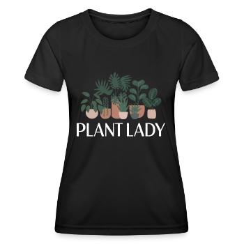 Pflanzen-Dame - Frauen Funktions-T-Shirt - Schwarz - Vorne - AI Model Female 172 light (172cm)