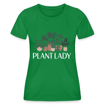 Plant Lady - Women's Functional T-Shirt - kelly green - Front - AI Model Female 172 dark (172cm)