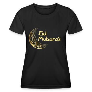 Ramadan Aïd Moubarak Rupture du jeûne Salutations - T-shirt sport Femme - noir - Devant - AI Model Female 172 light (172cm)