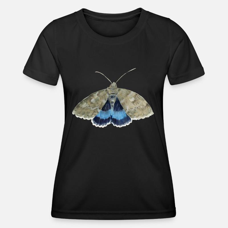 Blue underwing - Women's Functional T-Shirt - black