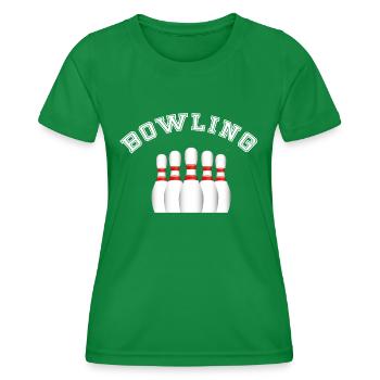 Bowling - T-shirt sport Femme - vert - Devant - AI Model Female 172 dark (172cm)