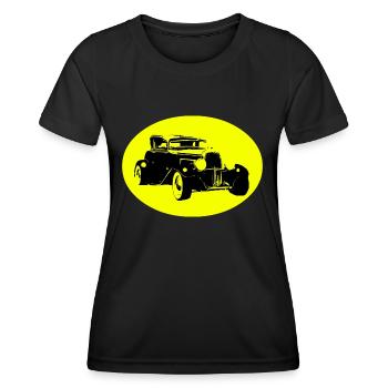 Car - Women's Functional T-Shirt - black - Front - AI Model Female 172 light (172cm)